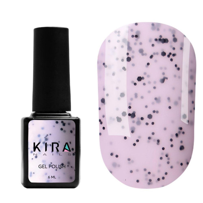 Гель-лак Kira Nails "Чиа Пудинг" № 002 (йошта с крошкой), 6 мл