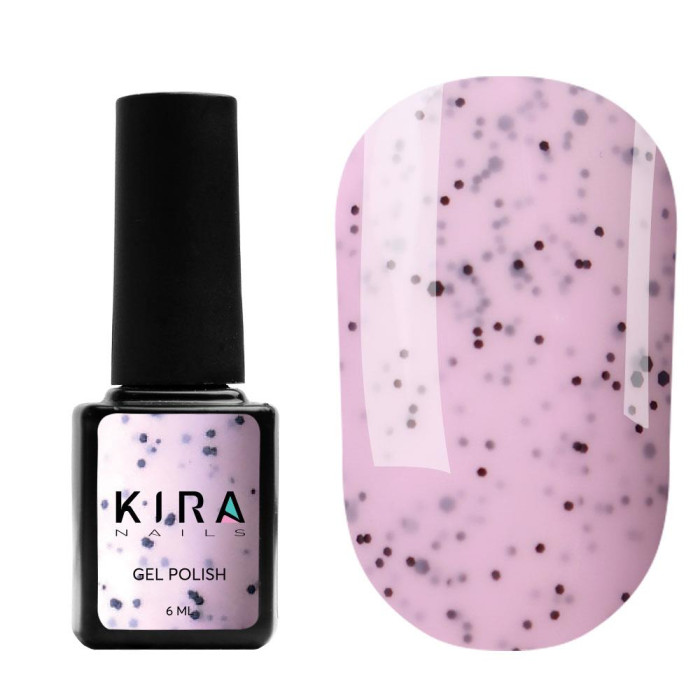 Гель-лак Kira Nails "Чиа Пудинг" № 003 (малина с крошкой), 6 мл