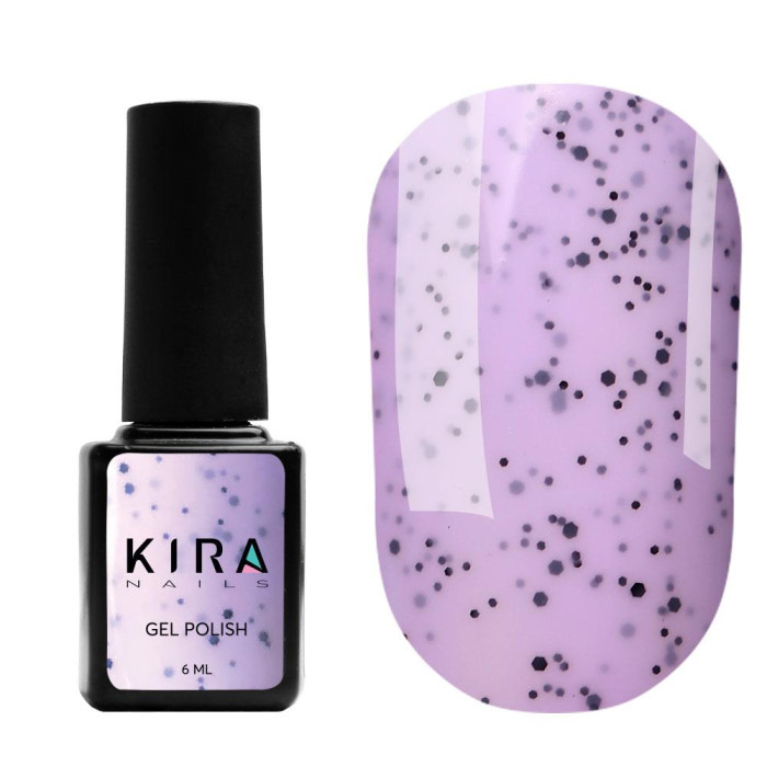 Гель-лак Kira Nails "Чиа Пудинг" № 007 (ежевика с крошкой), 6 мл