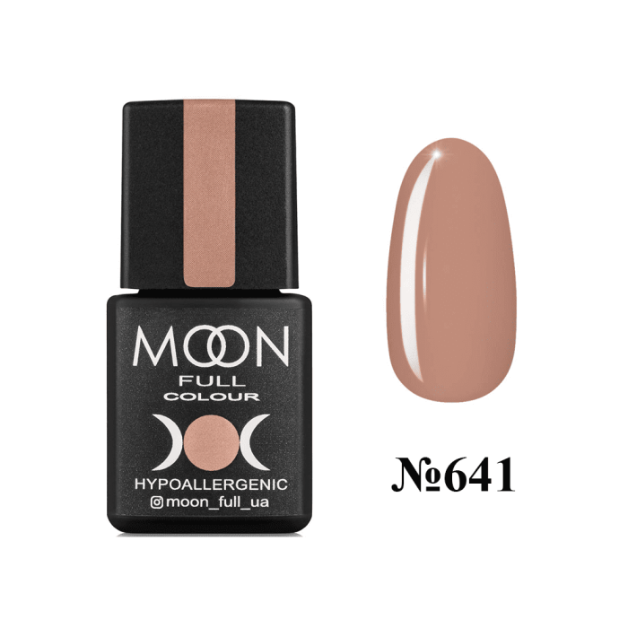 Гель-лак Moon Full Autum-Winter №641, теплый бежевый, 8 мл