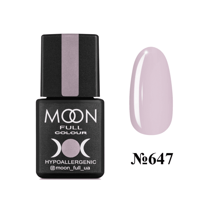 Гель-лак Moon Full Autum-Winter №647, нежно-розовый, 8 мл