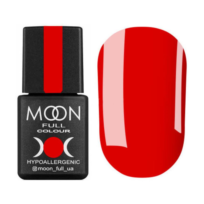 Гель-лак Moon Full Ferrari №806, морквяно-червоний, 8 мл