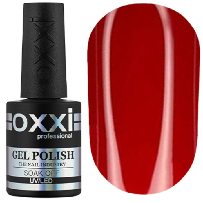 Гель-лак Oxxi Professional №356, рубиново-красный, 10 мл