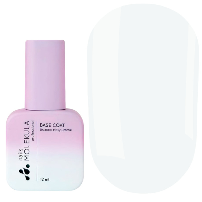 База камуфлююча Molekula Base Coat Nude Coconut ML1222, біла, 12 мл