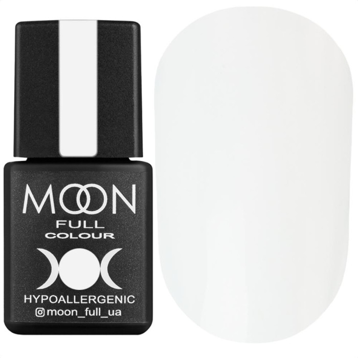 Гель-лак Moon Full Air Nude №01, молочно-белый, 8 мл