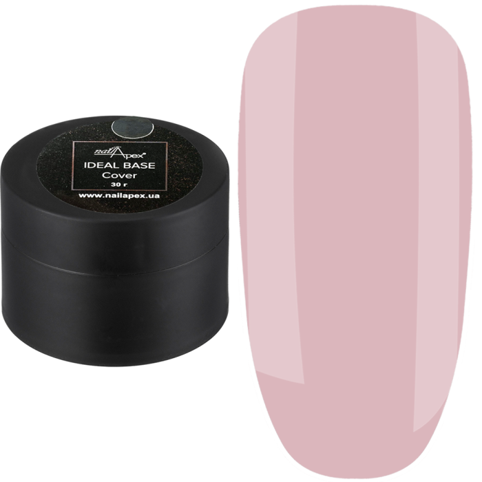 База камуфлирующая Nailapex Ideal Base Cover №01, розовый нюд, полупрозрачный, 30 г