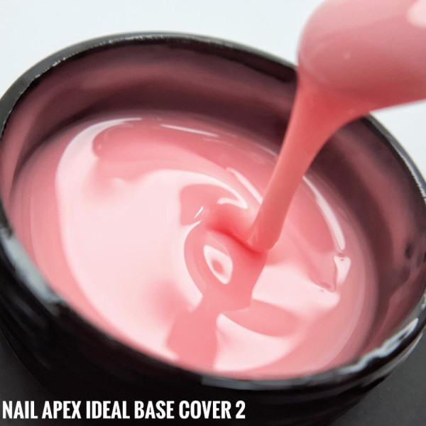 База камуфлююча Nailapex Ideal Base Cover №02, яскравий рожевий нюд, напівпрозорий, 30 г