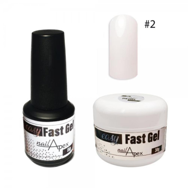 Nailapex Easy Fast Gel № 02 - жидкий гель (розовая вода), 30 мл