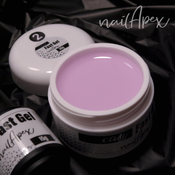 Nailapex Easy Fast Gel № 02 - жидкий гель (розовая вода), 30 мл