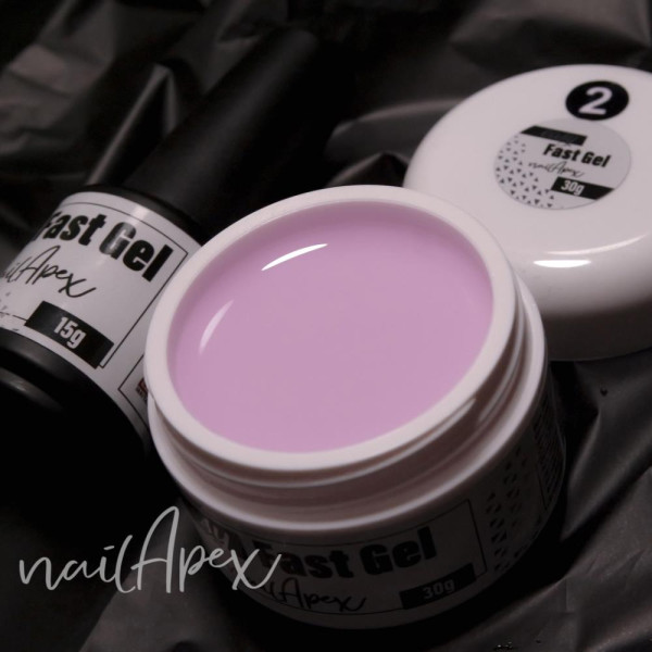 Nailapex Easy Fast Gel № 02 - жидкий гель (розовая вода), 30 мл