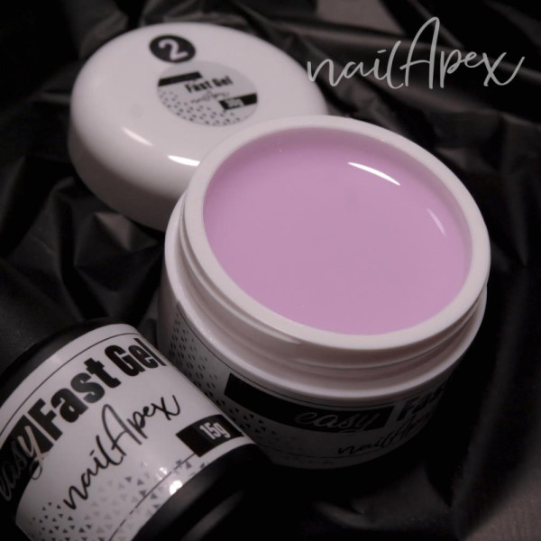 Nailapex Easy Fast Gel № 02 - жидкий гель (розовая вода), 30 мл
