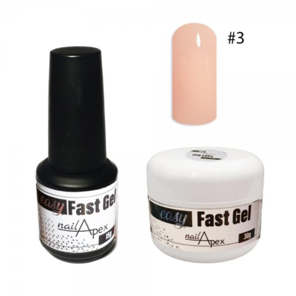 Nailapex Easy Fast Gel № 03 - жидкий гель (нюд), 30 мл