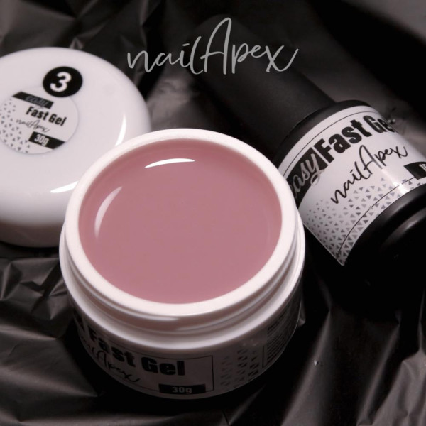 Nailapex Easy Fast Gel № 03 - жидкий гель (нюд), 30 мл