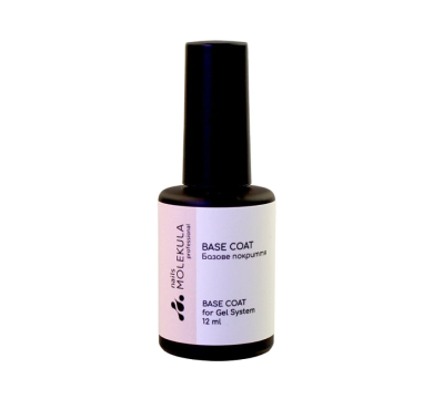 Molekula Base Coat For Gel System - база для гелю, акрігелю, 12 мл