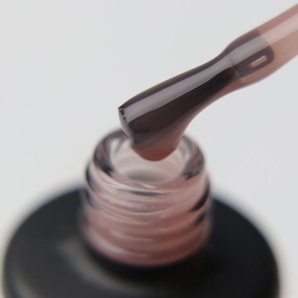 Molekula Euro Fiber Gel Beige Powder - моделююча гель-база (бежево-червоний напівпрозорий), 12 мл