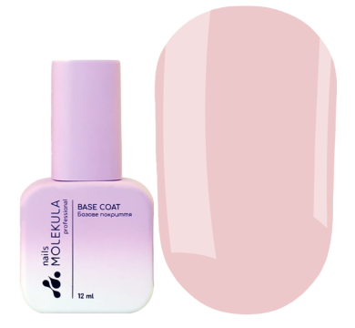Molekula Euro Fiber Gel Berry Shake  - моделирующая гель-база (нежно-розовый, полупрозрачный), 12 мл