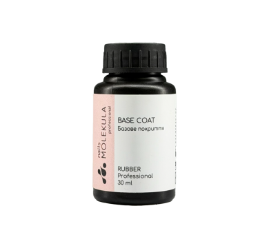 Molekula Base Coat Rubber Professional - каучуковая основа для гель-лака, 30 мл