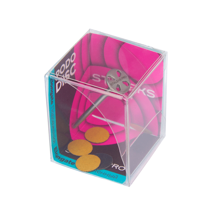 Диск педикюрный удлиненный Pododisc Staleks Pro XS + файлы 180 грит 5 шт. (10 мм)