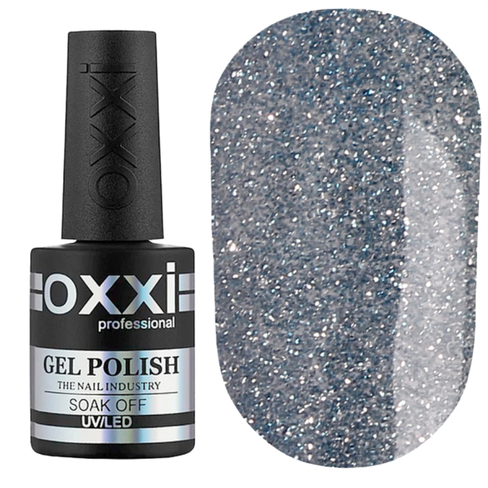 Гель-лак светоотражающий Oxxi Professional Disco №07, синий, 10 мл