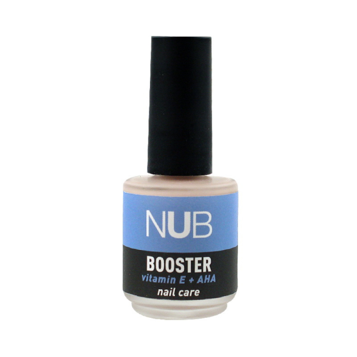 NUB Nail Booster - засіб для зміцнення нігтів з AHA-кислотами та вітаміном Е, 15 мл