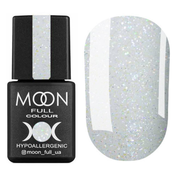 Гель-лак Moon Full Opal №508, напівпрозорий з різнобарвним шиммером, 8 мл