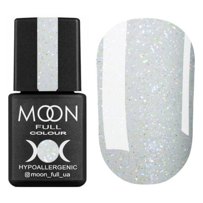 Гель-лак Moon Full Opal №508, напівпрозорий з різнобарвним шиммером, 8 мл
