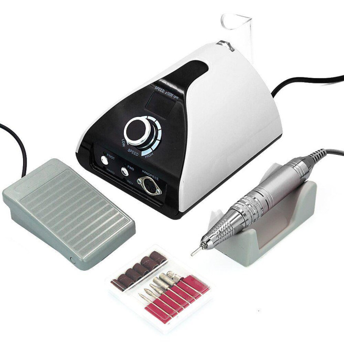Фрезер для маникюра и педикюра Nail Drill Set ZS-711 35000 оборотов 65 Вт белый