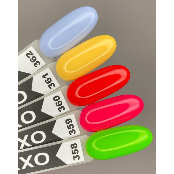 Гель-лак Oxxi Professional №359, розовый, неоновый, 10 мл