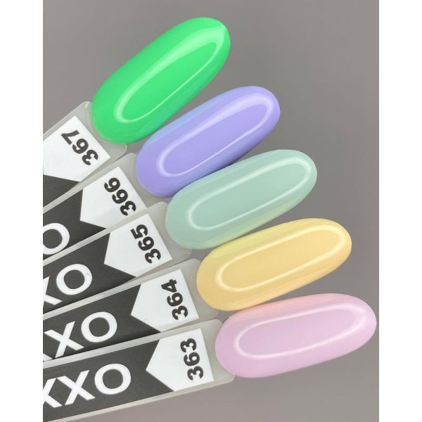 Гель-лак Oxxi Professional №367, світлий зелений, 10 мл