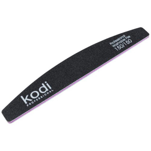 Пилка для нігтів Kodi Professional № 036 (чорна) 150/150, півмісяць