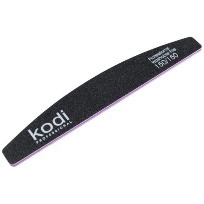 Пилка для нігтів Kodi Professional № 036 (чорна) 150/150, півмісяць