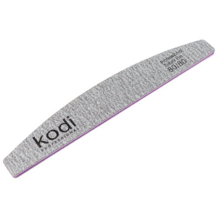 Пилка для ногтей Kodi Professional № 066 (коричневая) 80/80, полумесяц