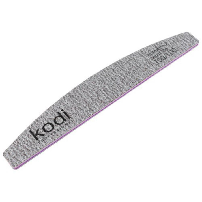 Пилка для нігтів Kodi Professional №067 (коричнева) 100/100, півмісяць