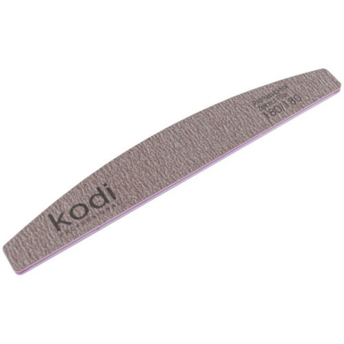 Пилка для ногтей Kodi Professional № 070 (коричневая) 180/180, полумесяц