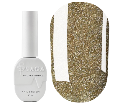 Гель-лак світловідбивний SAGA Professional Fiery Gel №06, золотистий, 10 мл