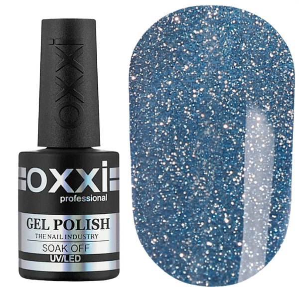 Гель-лак світловідбивний Oxxi Professional Disco BOOM №004, синій, 10 мл
