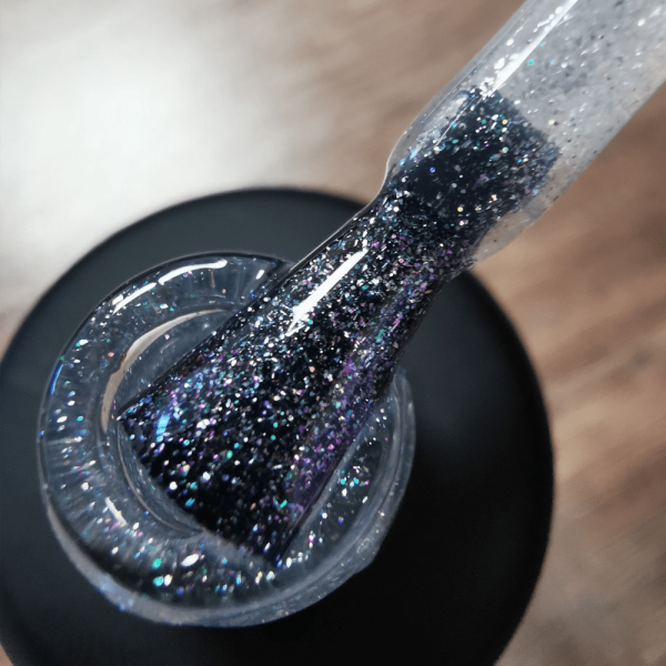 Molekula Top Rubber Unicorn No Sticky ML1228 - радужный топ для гель-лака без липкого слоя, 12 мл