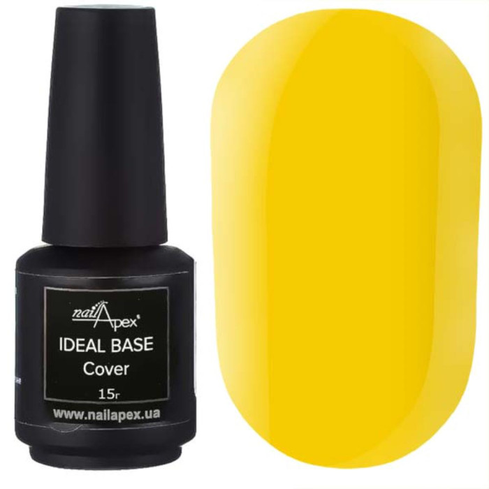 База неонова Nailapex Ideal Base Cover №18, теплий жовтий, 15 г