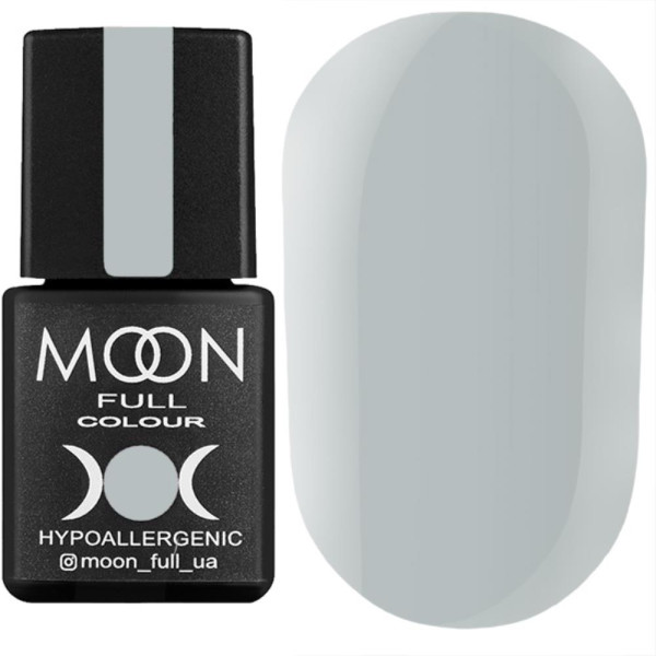 Гель-лак Moon Full Breeze Color №414, светлый серо-молочный , 8 мл