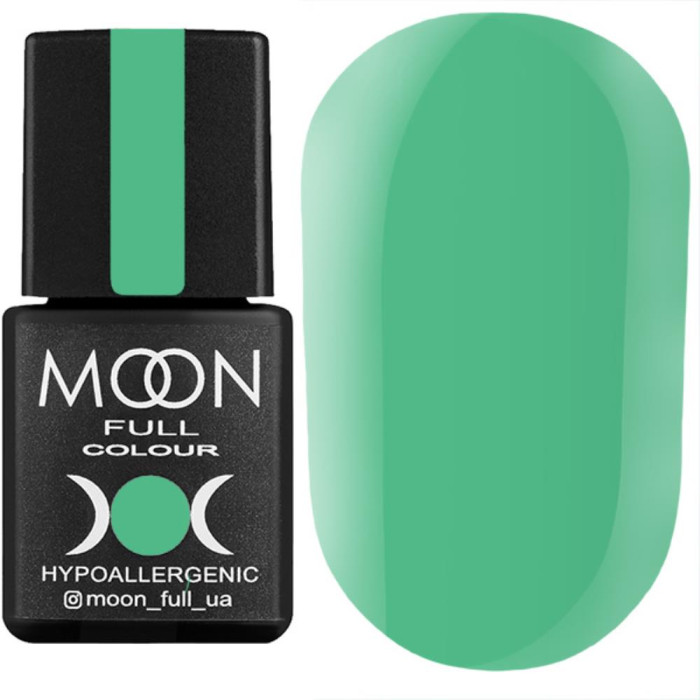 Гель-лак Moon Full Breeze Color №424, яскраво-салатовий, 8 мл