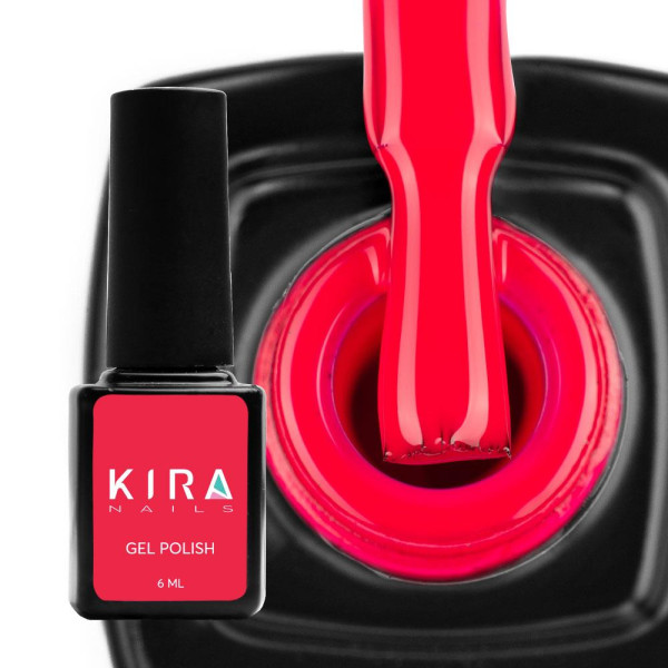 Гель-лак Kira Nails №177 (неоновый малиновый, эмаль), 6 мл