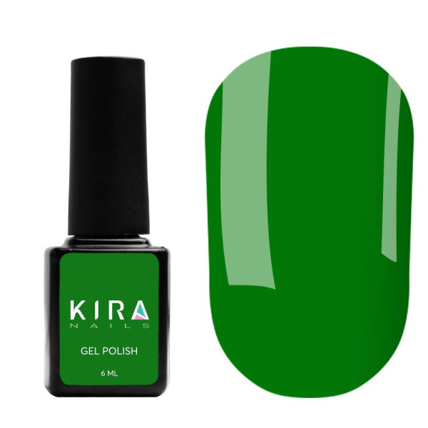 Гель-лак Kira Nails №179 (лиственный зеленый, эмаль), 6 мл