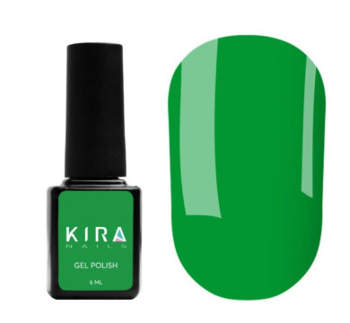 Гель-лак Kira Nails №180 (зелена м'ята, емаль), 6 мл