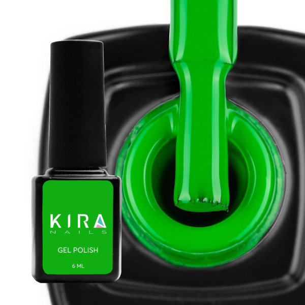 Гель-лак Kira Nails №181 (травяной зеленый, эмаль), 6 мл
