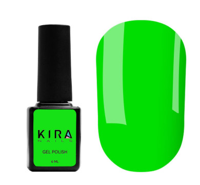 Гель-лак Kira Nails №183 (ярко-зеленый, эмаль), 6 мл