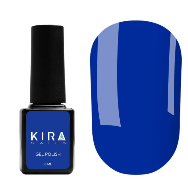 Гель-лак Kira Nails №189 (электрический синий, эмаль), 6 мл