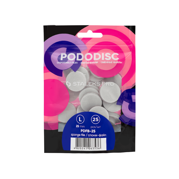 Спонж файл для педикюрного диска Pododisc Staleks Pro L (25 шт)