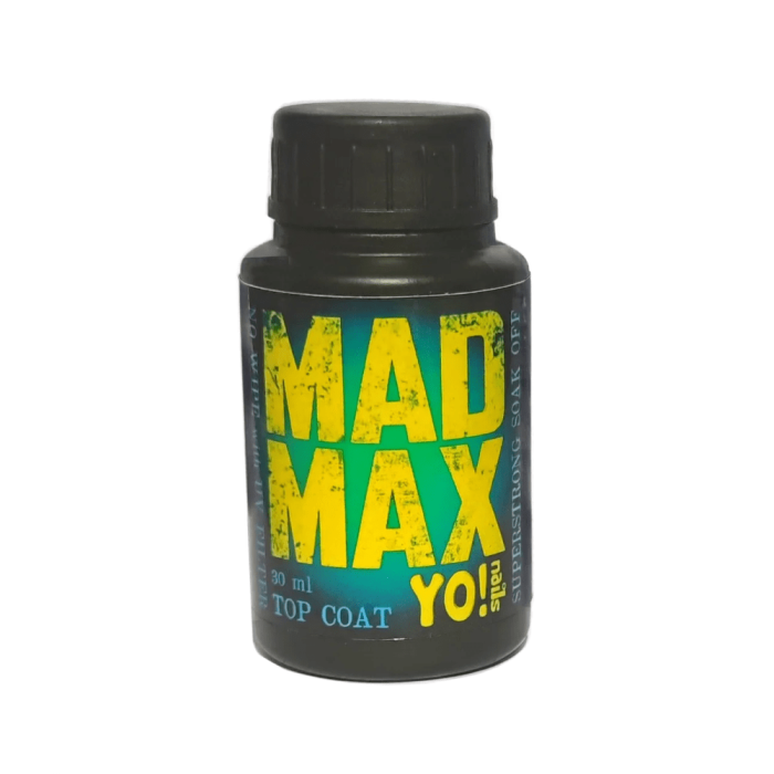 Yo!Nails Mad Max With UV-protect - топ суперстійкий без липкого шару (з УФ фільтром), 30 мл