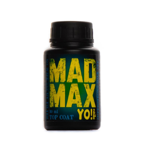 Yo!Nails Mad Max With UV-protect - топ суперстійкий без липкого шару (з УФ фільтром), 30 мл