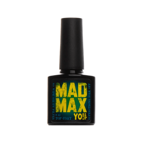 Yo!Nails Mad Max With UV-protect - топ суперстійкий без липкого шару (з УФ фільтром), 8 мл